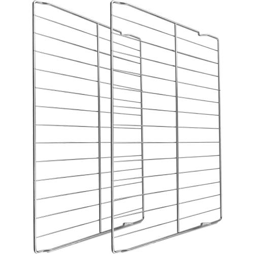 W10256908 Oven Rack Fit for Whirlpool Range Stove Oven, 24 x 15.75 Inch Oven Baking Rack Replace W10138079, 3195710, W10179196, 304 Stainless Steel, 2 Pcs