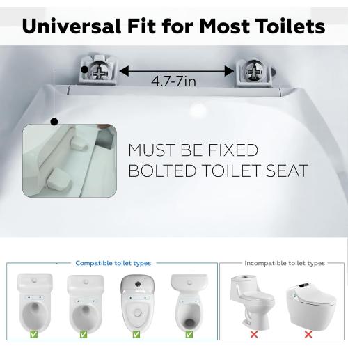 ZEAGUS Toilet Safety Rails for Seniors,500lb Heavy-Duty Toilet Safety Frame,Grab Bars,60° Adjustable & Space-Saving Toilet Assist Arms,Toilet Handles for Elderly,Disabled,and Mobility Impaired