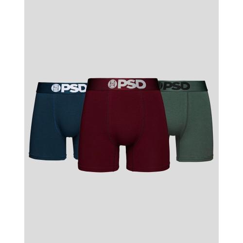 Size Small PSD Underwear Mens Boxer Briefs - Solid Basics, Mid Length Pack & Singles, Soft & Breathable Boxer Briefs for Men