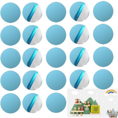 Self-Adhesive Metal Plates for Tonie Figure, 50 Strong Magnetic Base Discs for DIY Display Shelves, Collectible Figures Storage, Kids’ Room Decor and Organization
