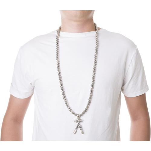 108 Destiny Nepal Prayer Full Metal Buddism Bead Mala Necklace (full stainless steel)