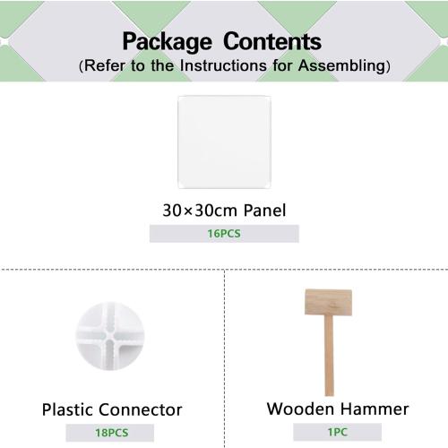 C&AHOME Cube Storage Organizer, 4-Cube Shelves Units, Closet Cabinet, DIY Plastic Modular Book Shelf Ideal for Bedroom, Living Room, Office, 24.8 L x 12.4 W x 24.8 H Milky UPCS04M