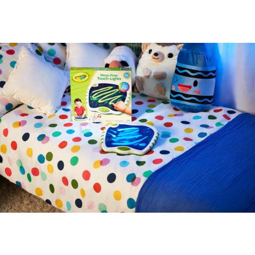 Crayola Toddler Touch Lights, Musical Sensory Toys for Toddlers, Holiday, Light Up Drawing Pad, Mess Free Painting, Travel Activity, 2