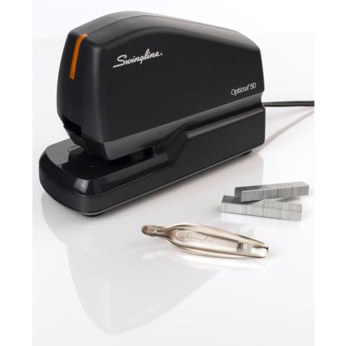 Swingline Electric Stapler Value Pack, 50 Sheet Capacity, includes Optima 50 Stapler, 5000 Staples and Staple Remover (48209)