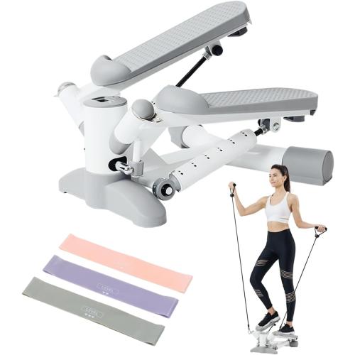 POWER ABS™ Twist Stair Stepper for Home, V-Shaped Twist Mini Stair Stepper, Fitness Stepper Machine, Exercise Stepper with Resistance Bands, Steppers for Exercise at Home