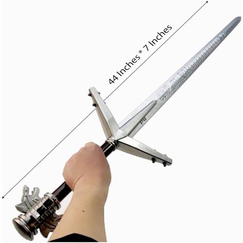 Size 41 Inch Medieval Foam Witcher Hunting Long Sword for Cosplay LARP Costume Halloween