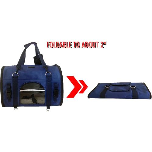 6-in-1 Sturdy Pet Carrier Backpack, Front Pack, Shoulder Bag, Pet Hand Bag, Car Seat Crate, Soft-Sided pet Carrier, Small Dog & Cat Travel Carrier, Size Medium for Pets 14-16 Long