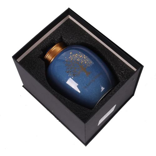 Medium Urn for Human Ashes - Tree o Life Handicrafted Cremation Urn - Beautiful Keepsake Urns - Small Urn for Human Ashes Made of Ceramic - Hold 65 Cubic inches Human or Pet Ashes