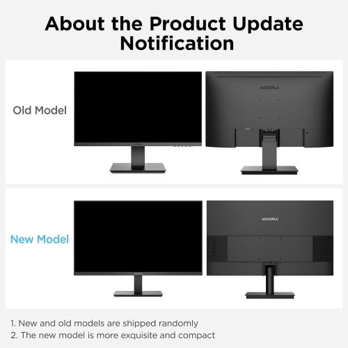 KOORUI Size 22 Inch Computer Monitor Full HD 1080P 100Hz PC Gaming Screen VA Panel Ultra-Slim Display 3000:1 Contrast Ratio with Adpitive Sync (HDMI/VGA/VESA Compatible 100x100mm/Audio Out), Tilt, Black