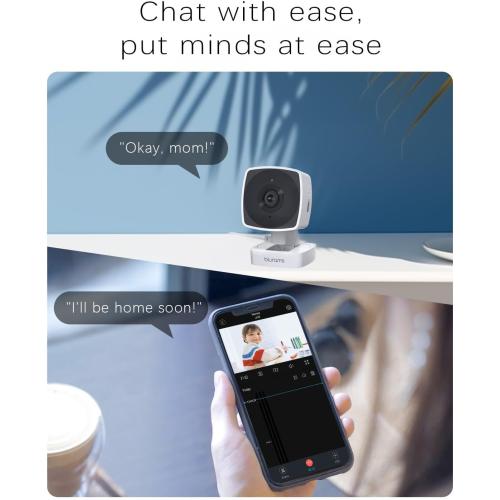 blurams 5GHz Cameras for Home Security, 2K Security Camera Indoor, Pet Camera with Phone App, Indoor Camera w/AI Motion Detection, 2-Way Audio, Compatible with Alexa&Google Home, WiFi 6