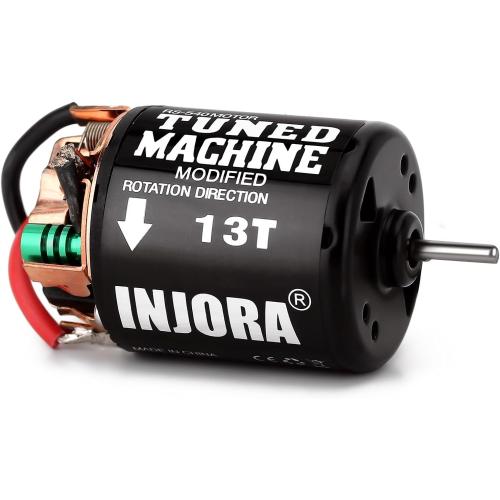 INJORA 540 Brushed Motor 13T Waterproof Motor for 1/10 RC Drift Cars Tamiya HPI Kyosho On-Road Car(13T)