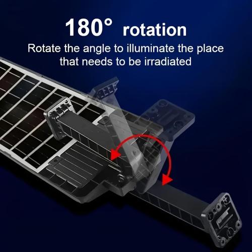 [Ultra-Bright Solar Light] 1/2/4pcs 192/504 LED Solar Street Light - Wide Angle Motion Sensor, Remote Control, Dusk to Dawn, Energy-Efficient, Adjustable for Commercial Area, Parking Lot, Yard