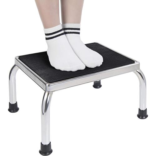 Vaunn Medical Foot Step Stool 350lbs Heavy-Duty Welded Steel Legs, Fully Welded Single Construction Frame, Anti-Skid Rubber Platform