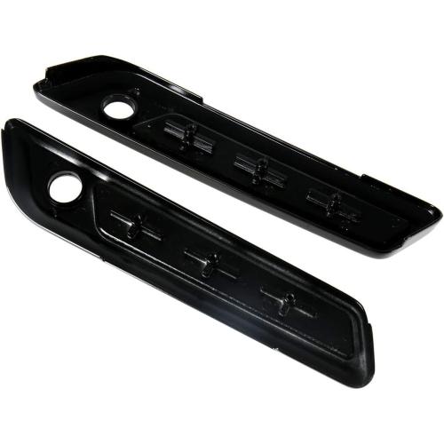 Black Saddlebag Outer Lid Hinge Latch Covers For Harley Touring Electra Road Street Glide 2014-2023 (Black Smoke)