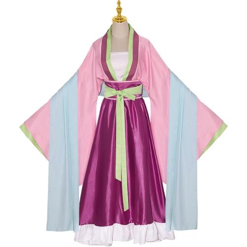 Size Large Women Halloween Kimono Costume Pink Kimono Dress Suit Cosplay Hanfu Dress Halloween Party
