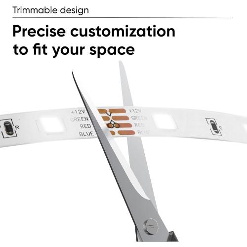 Wyze Lifestyle Light Strip, 16.4ft WiFi LED Strip Lights with 16 Million Colors, RGB, Music Sync, Sun Mode, Timer, Indoor, Compatible with Alexa Google Assistant