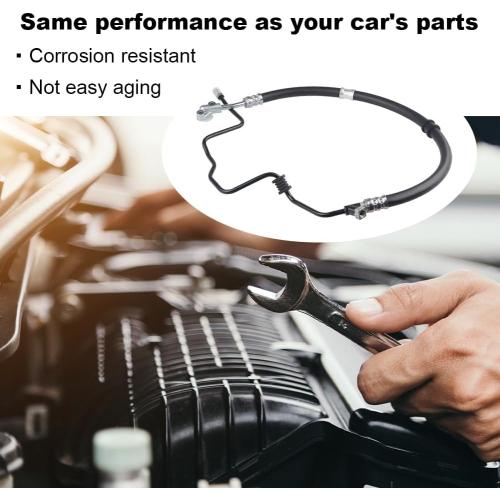 Compatible with Power Steering Pressure Hose Assembly Honda Pilot V6 3.5L 2005 2006 2007 2008, Replace OEM 53713S9VA01, M14 x 1.5 Connector Screw