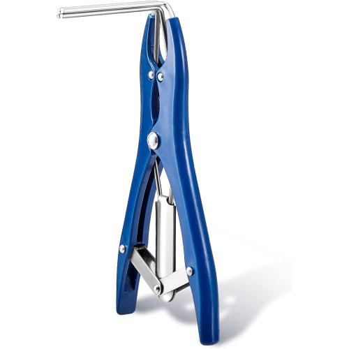 Minatee Balloon Expander Pliers Balloon Stuffing Tool Blue Stainless Steel Balloon Stretcher Sequin Filling Pliers for Filling Balloon Sequins Petals Home Party Activities(Extended Style)