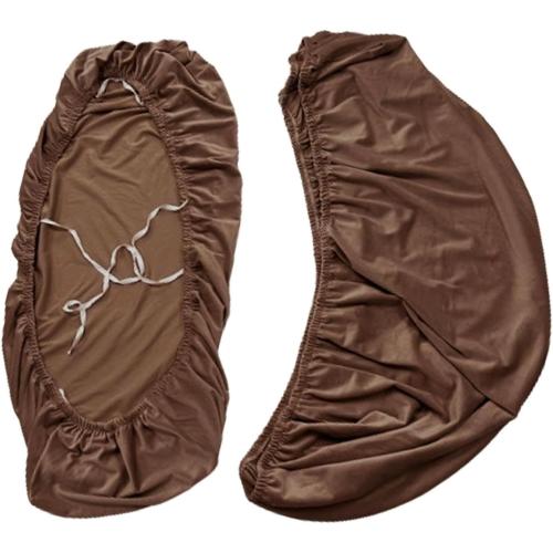 2PACK .....Dinette Cushion Covers Campers Cushion Slipcovers Easy Care Washable Replacement RV Seat Cover Elastic for Bench Sofa, Caramel Color