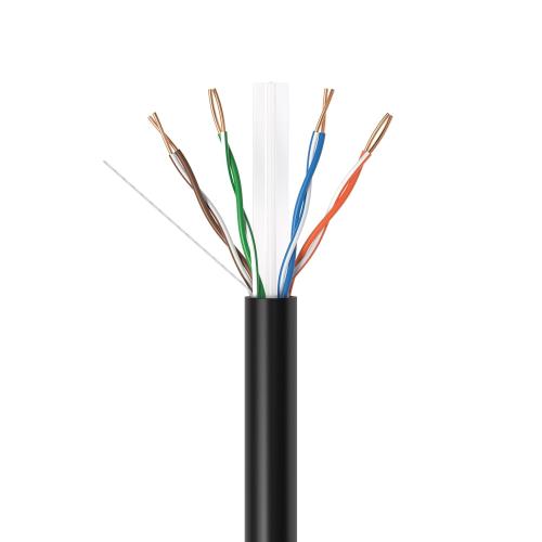 GESS Technologies 1000FT CAT5e Outdoor Ethernet Cable – Direct Burial UTP, 23AWG Solid CCA Wire, UV Resistant, PET PE Jacket for Weatherproof Networking