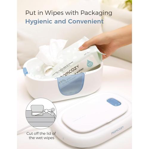 Momcozy Baby Wipe Warmer, Innovative Spring Design,Large Capacity Dispenser