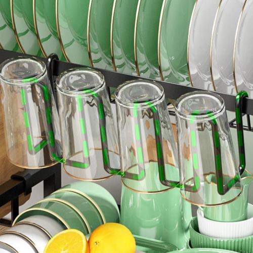 Double Layer Kitchen Counter Organizers Stylish Dish Rack Space Saving Organizers For Kitchen Countertop Organization