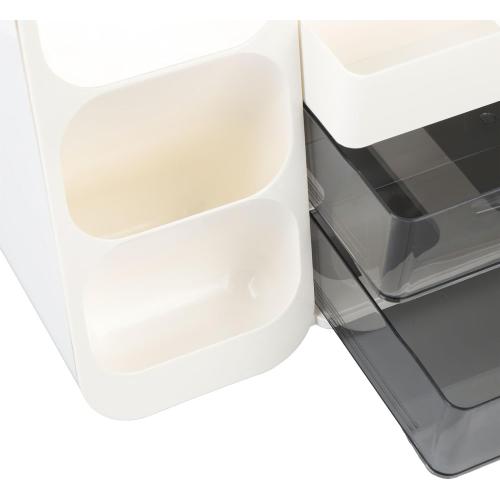 Cosmetic Display Case, Multi Compartment Skincare Storage Box Large Capacity Multi Layer Skincare Organizer for Lipsticks Skincare Makeup Tools
