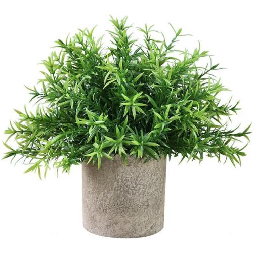 YZZY Artificial Potted Plants, 1Pcs Mini Fake Flower and Grass in Pot, Small Faux Plastic Greenery for House Decorations(Hedyotis #-520)