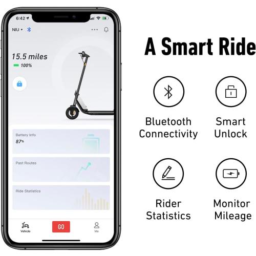 Missing charger, screw's, and need to disable password NIU KQi1 Pro Electric Scooter for Adults - 250W Power, 15.5 Miles Range, Max Speed 15.5MPH, 9' Tires, Dual Brakes, Portable Folding Commuting E Scooter, UL Certified