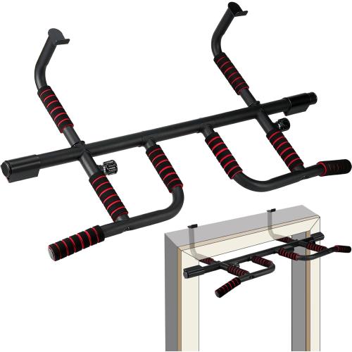 IRON AGE Pull Up Bar for Doorway : 2025 New Pullup Bar - Industrial Grade Steel, Hang & Go Training, Multi-Grip Horizontal Array