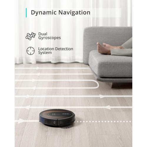 eufy Certified Like-New RoboVac G30 Hybrid SES, 2-in-1 Sweep and mop, Self-Emptying Robot Vacuum, Dynamic Navigation, Allergy Care, 2000 Pa Strong Suction, Wi-Fi, Carpets and Hard Floors (Renewed)