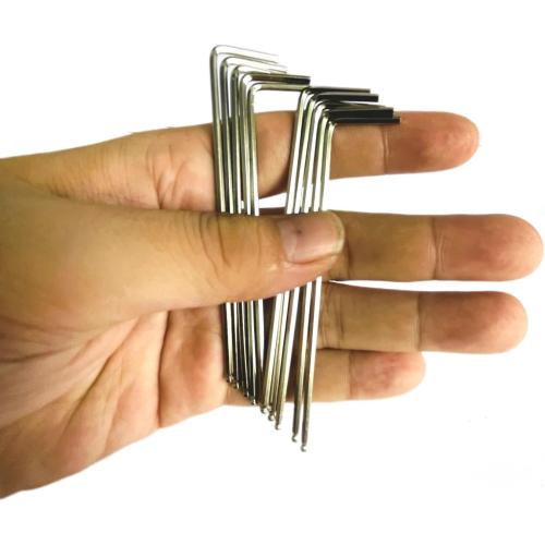 10pcs 2mm Ball End Allen Wrench sets,2mm Hex Key Wrench set,2mm ball end Hex Driver allen key Door Key L Shaped hex wrench set with Long Arm 95mm lengh.2mm ball end hex wrench