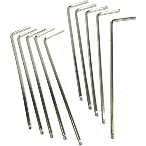 10pcs 2mm Ball End Allen Wrench sets,2mm Hex Key Wrench set,2mm ball end Hex Driver allen key Door Key L Shaped hex wrench set with Long Arm 95mm lengh.2mm ball end hex wrench