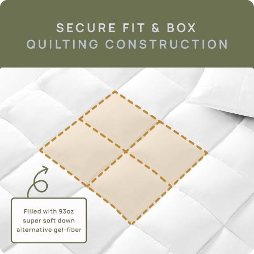 Extra Thick Fitted Mattress Topper - Queen Size | Soft & Cooling Pillow Top Mattress Pad & Protector | Bed Topper for Back Pain, Straps Stretch 6 to 22 Deep