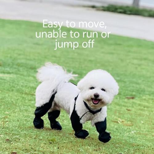 Dog Boots, high top Anti Slip, Anti Fall, Waterproof Dog Shoes, Adjustable Winter Snow Hiking Outdoor Dog Booties.Suitable for Small Medium Dogs Weighing 6-10 kilograms