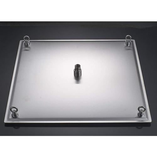 20 inch Large Rainfall Shower Heads High Pressure Stainless Steel Bathroom Rainfall Shower Head Ultra-thin Waterfall Full Body Cover Brushed Nickel Finish