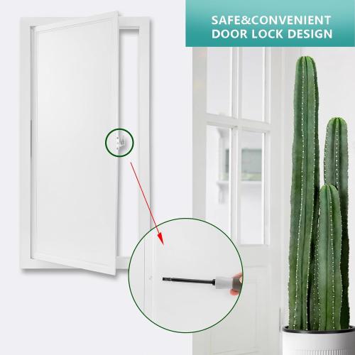 Thicken 1mm Metal Access Panel 14 x 29, Access Panel with Screwdriver Latch, Galvanized Steel Inner Panel and Aluminum Alloy Frame, Access Panel for Drywall, Ceilings, Plumbing, Attic