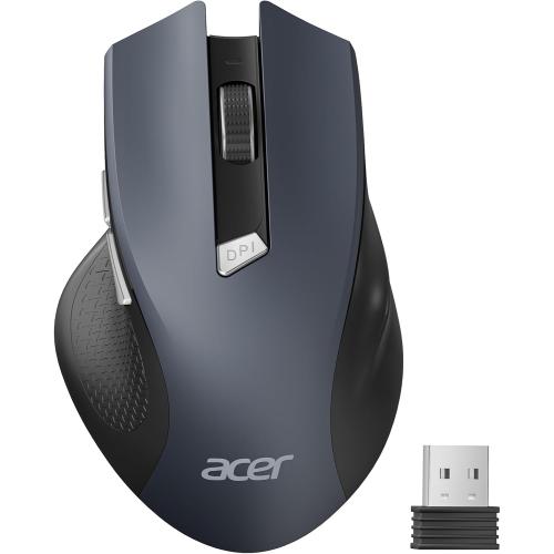 acer Wireless Mouse for Laptop, 2.4GHz Computer Mouse 3 Adjustable DPI Office Cordless USB Mice with USBA Receiver, 6 Buttons, 1600 DPI, Medium to Large Sized Hands Compatible with PC, Laptop, Desktop