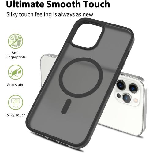 Case for iPhone 12 Pro Max, Simple and Lightweight PC Protection Cover, Magnetic Function Shockproof Phone Cover for iPhone 12 Pro Max Pink