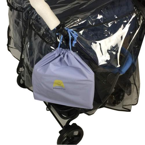 Stroller Rain Cover,Universal Rain Cover for Side by Side Baby Stroller, Double Stroller Cover for Rain and Wind,Baby Outdoor Activities Accessories.