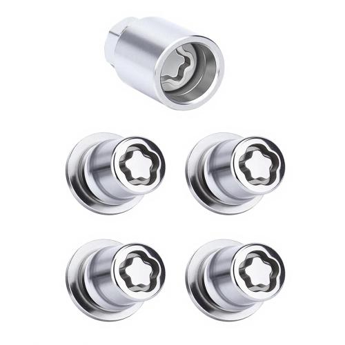 Silver Wheel Lock Lug Nut Set Anti Theft Fit Toyota Camry Tacoma Corolla Highlander Avalon RAV4 Sienna Venza Celica Prius Matrix CHR Mirai Lexus RX350 IS250 ES350 NX200T Replace 00276-00900