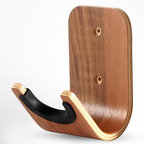 Elegant Wooden Wall Hook Organizer for Musical Instruments - Simple Setup, No Tools Required, for Guitar