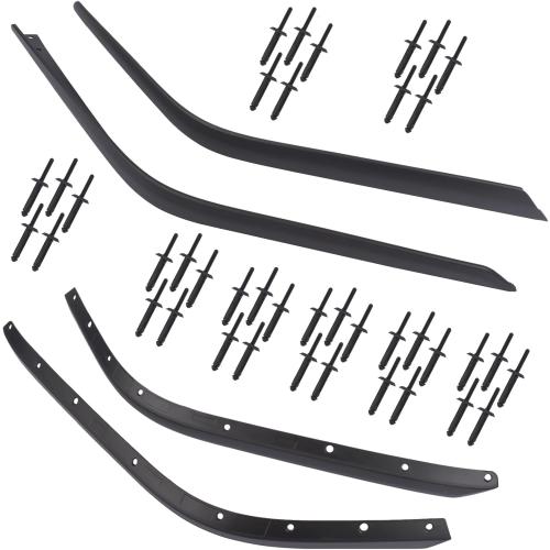 Front & Rear Fender Flares Extension Set Replacement for 2018-2024 Jeep Wrangler JL JLU Rubicon High Clearance Wheel Fender Flares, Not fit 4XE