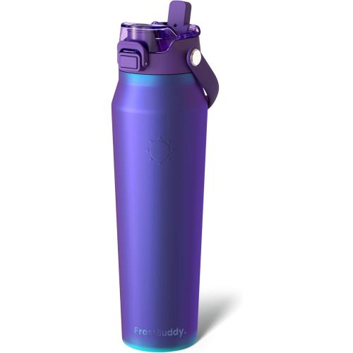 Frost Buddy 32oz Insulated Water Bottle with Straw & Chug Lid | Leak-Proof Stainless Steel | 24-Hours Cold | Sweat-Proof, Cup Holder Friendly | Ideal for Gym, Travel, Sports & Everyday Hydration
