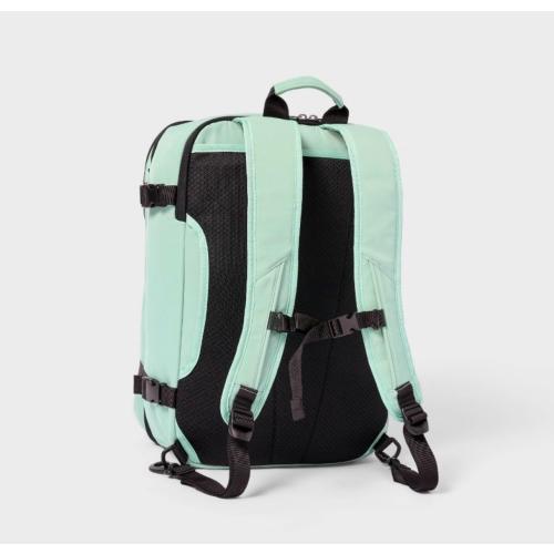Large Travel Backpack, Mint Green, Carry-On Bag with Top Handle and Front Zip Pocket 35 L