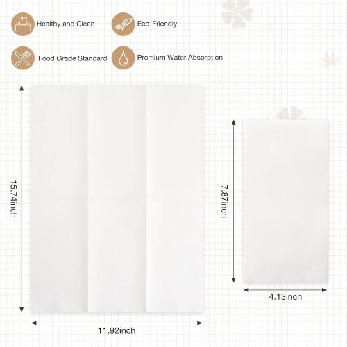 200 Linen-Feel Guest Towels Cloth-Like Hand Towels Disposable Bathroom Napkins Thicken Guest Towel Soft, Absorbent 12 x 17 for Bathroom, Kitchen, Wedding Reception or Dinner Party