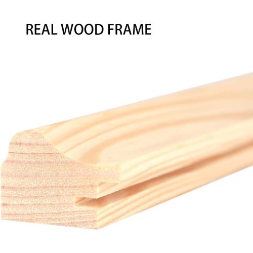 21x24 inch Poster Frame Solid Wood Black, Wall Hanging Picture Frame 21x24 Photo Frame (F23B2124)