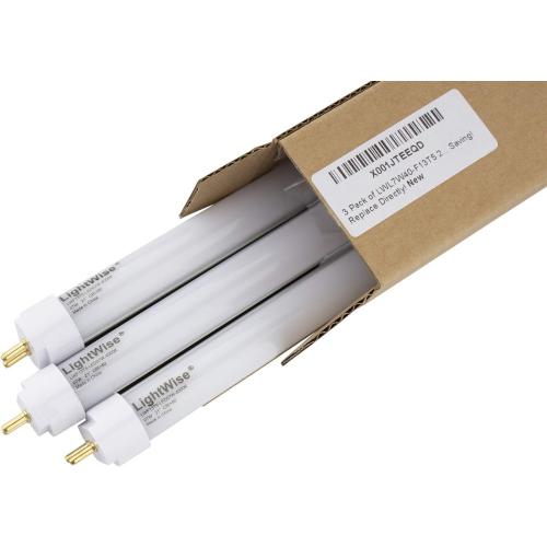Lightwise LWL7W40-F13T5 21 Direct Replacement Led Tube, 7-Watt, White, 4000K, Retrofit 13W T5 Fluorescent Tube of your Uncder-Cabinet Lights 50% Energy Saving, Replace Directly Set of 3