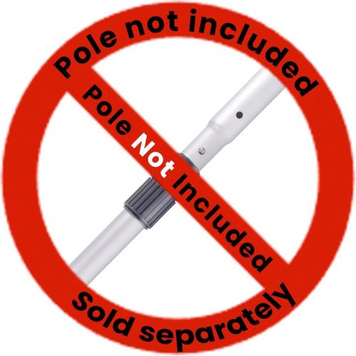 Sepetrel Upgraded Pool Brush Head for Cleaning Pool Walls,Heavy Duty Inground/Above Ground Aluminum Swimming Pool Scrub Brushes with Curved Ends & Premium Strong Bristle