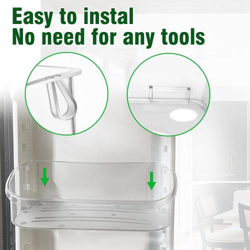 2 Pack UPGRADE 240356402 Refrigerator Door Bin Replacement Part, Compatible Frigidaire Refrigerator Door Shelf LFSS2612TF0 FGUS2642LF2 LGUS2642LF1 LFSS2612TE0 AP2549958 FGHS2631PF4A Door Shelves